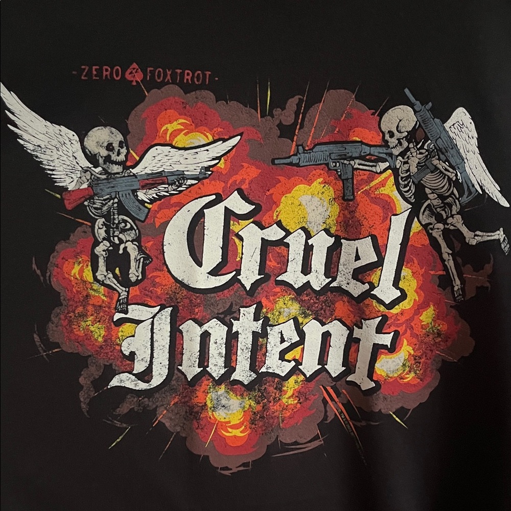 Black Graphic Tee - Cruel Intent Design